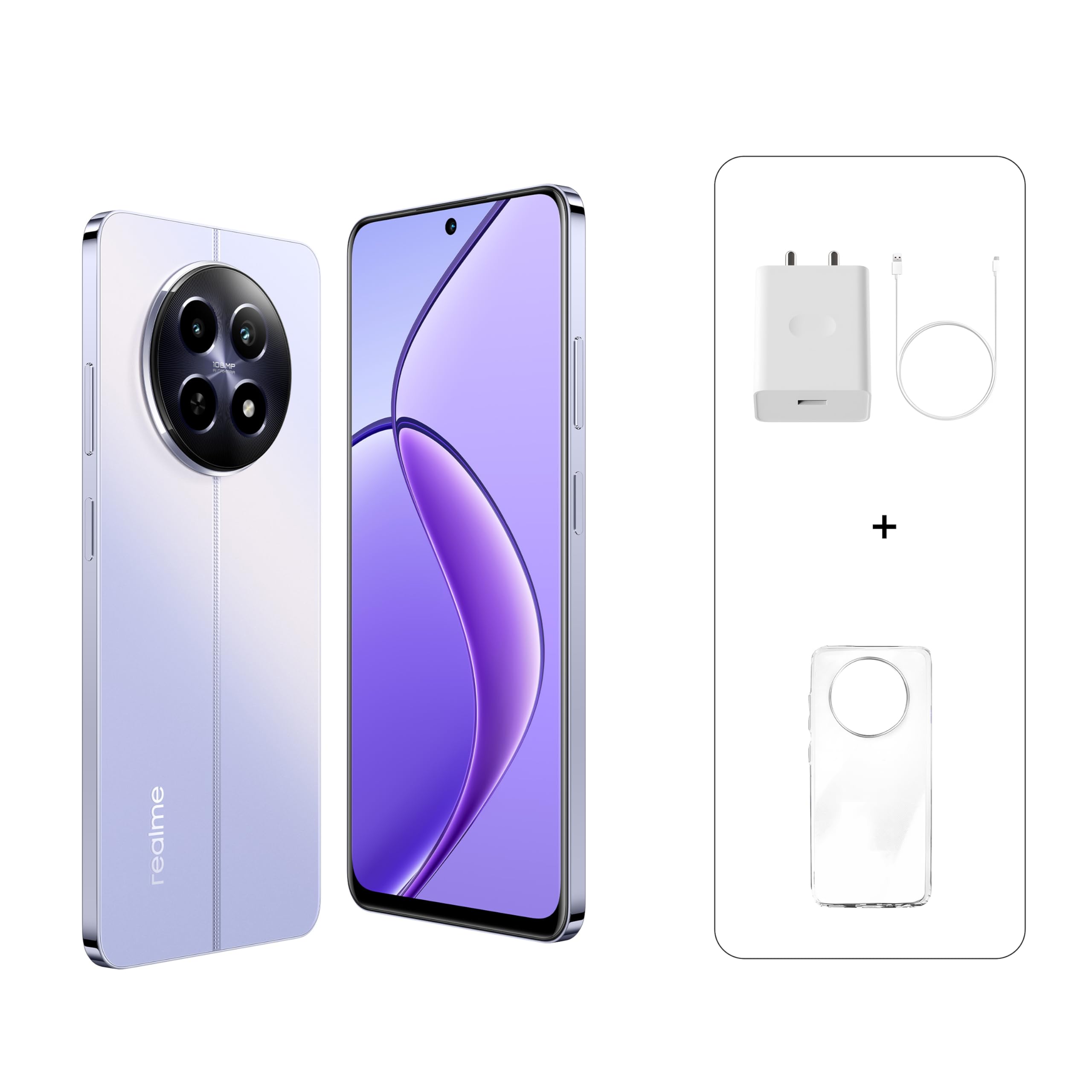 Realme 12 5G 8GB RAM 256GB ROM Smartphone, Twilight Purple